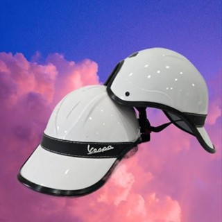  Nón bảo hiểm lưỡi trai Vespa cao cấp Mũ bảo hiểm nón kết cá tính sang trọng dành cho cả nam và nữ - MQ 