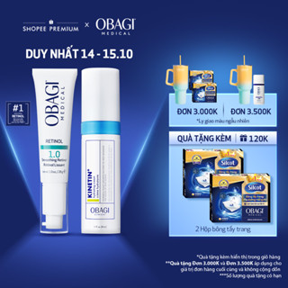 Bộ đôi Kem chống lão hóa Obagi Retinol 1.0 28g và Kem dưỡng phục hồi Obagi Clinical Kinetin+ Hydrating Cream 50ml