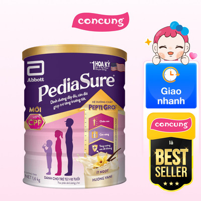 Abbott PediaSure Hương Vani, 1-10 tuổi, 1.6kg - Con Cưng