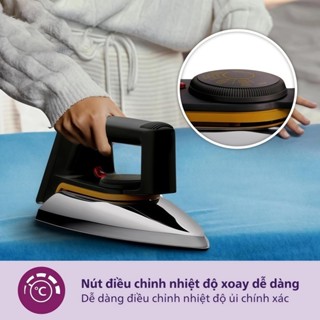 Bàn ủi khô là quần áo, chống cháy, siêu nhẹ,Bàn ủi điện cầm tay 5 mức nhiệt độ BH 12Tháng