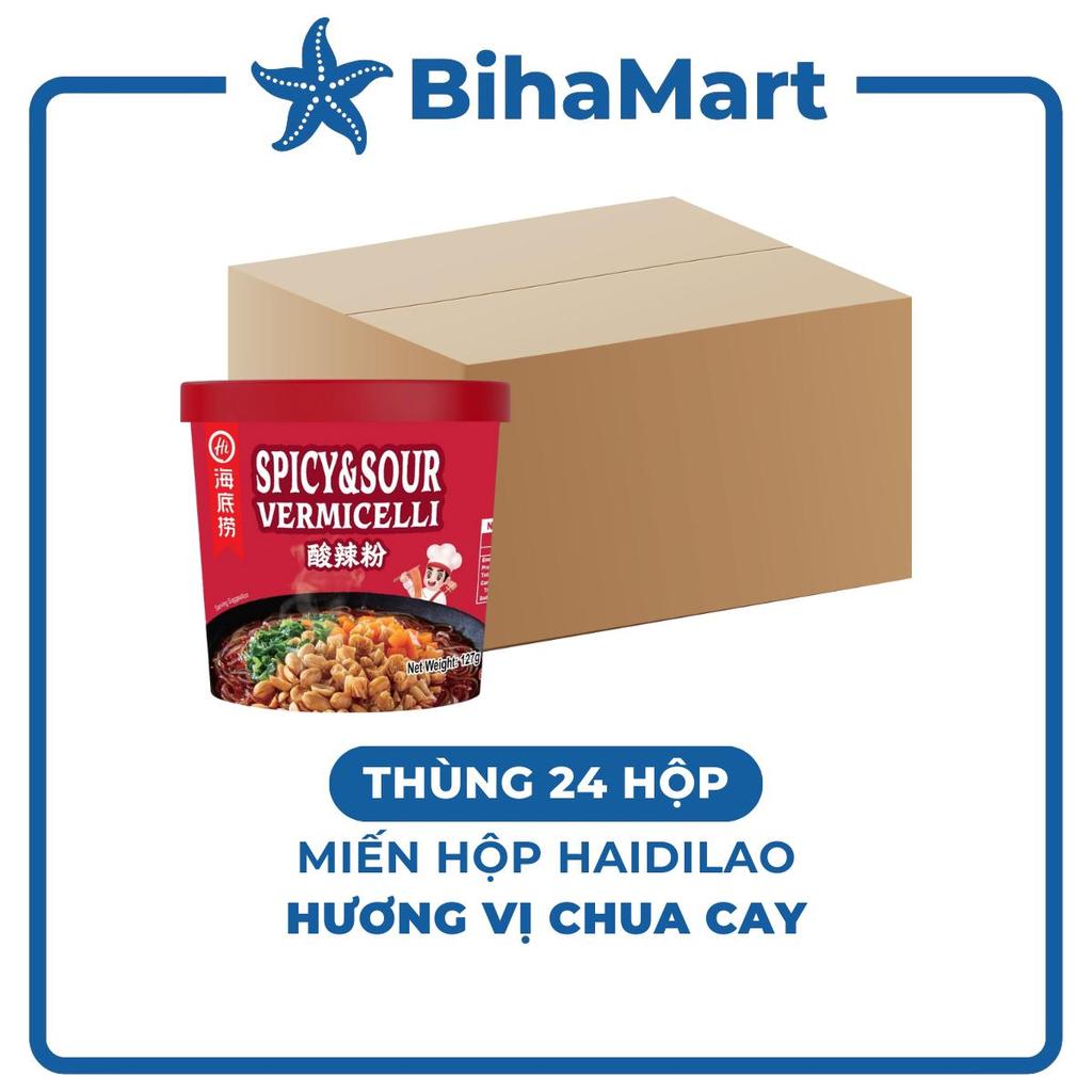 THÙNG24HỘP YIHAI Miến hộp Haidilao hương vị Chua cay, Haidilao miến Chua cay Haidilao hộp, Miến Haid