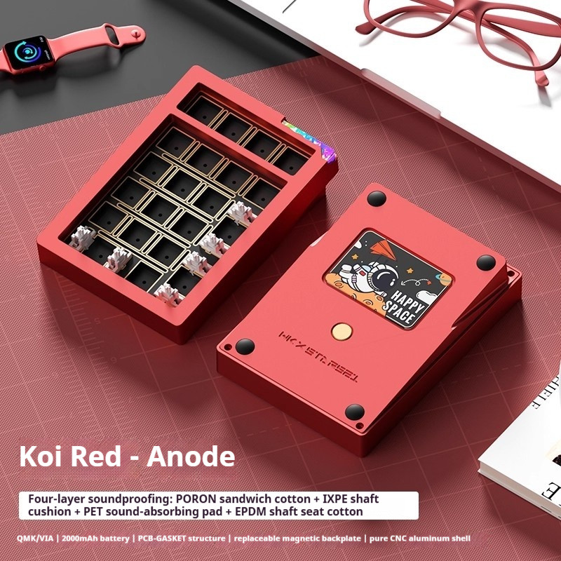 WEIKAV Stars21 Wireless Three Mode Mechanical Keyboard Kit CNC Aluminum Alloy Customized Wired Trans