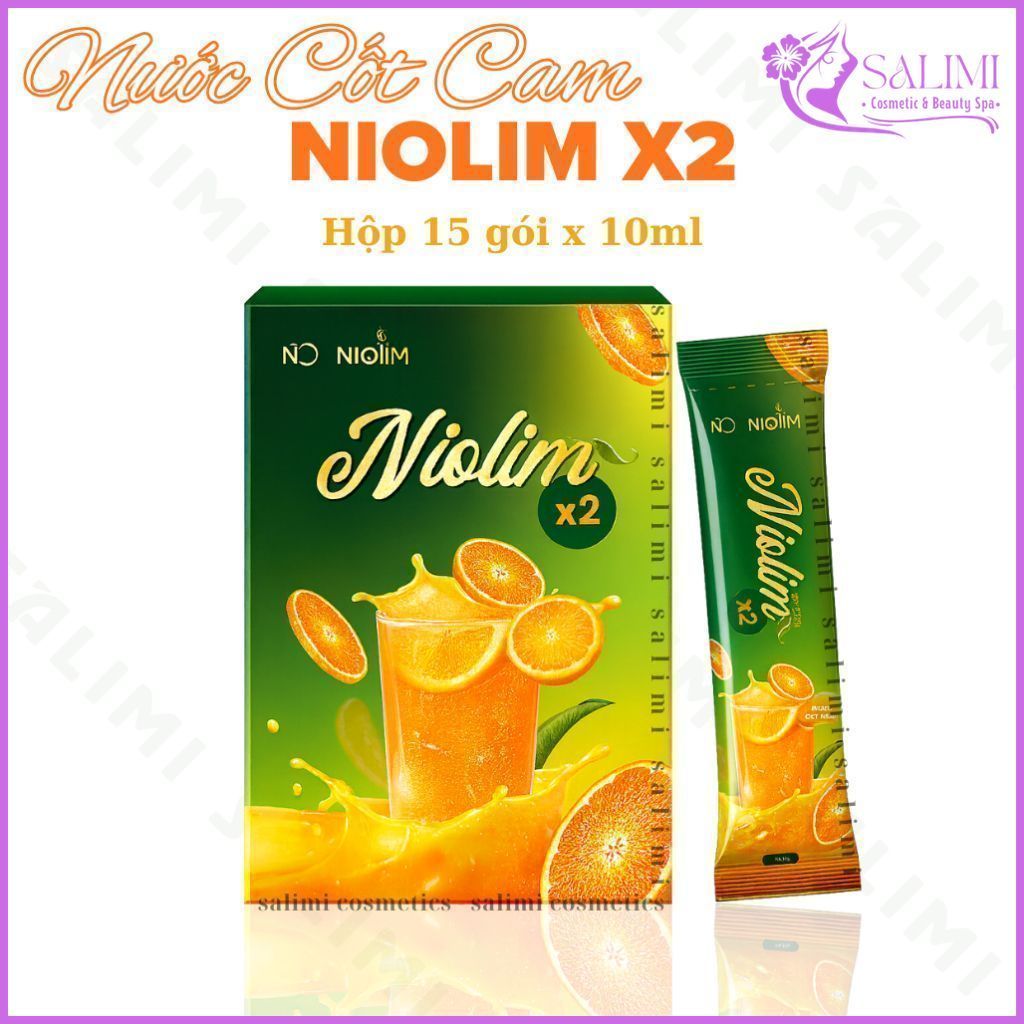 Nước Cốt Cam Niolim X2 Chính Hãng | Hộp 15 Gói x 10ml