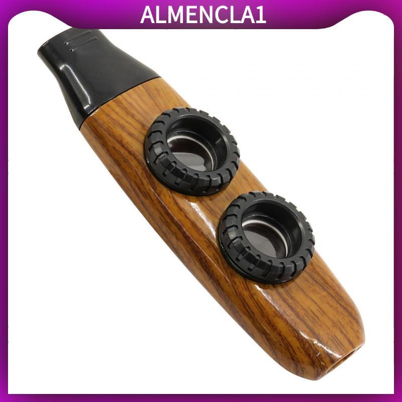 Đàn Guitar Kazoo gỗ có thể điều chỉnh Dễ dàng chơi Bộ khởi động lỗ đôi Kazoo