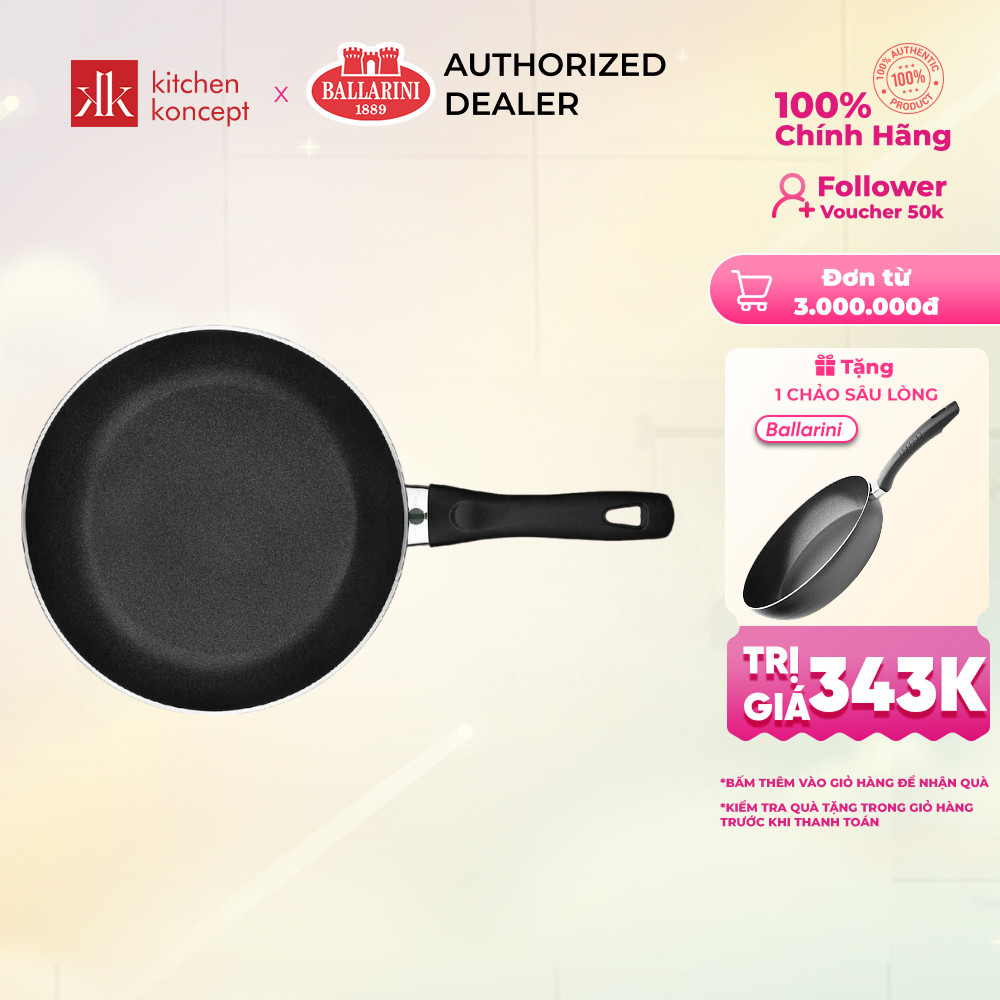 Chảo Chống Dính BALLARINI Bologna Keravis - Chảo Chiên - 28cm