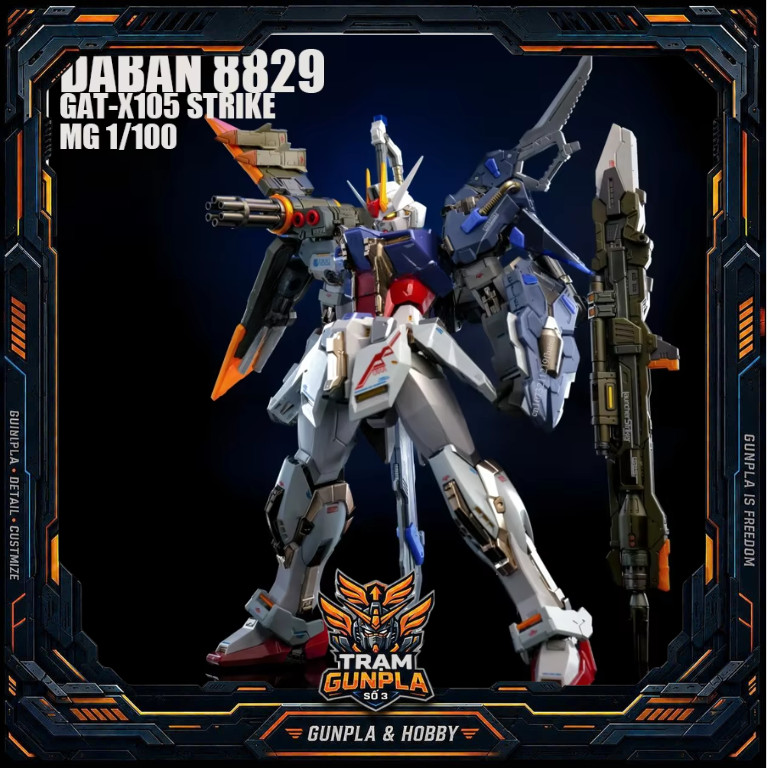 CÓ SẴN - Mô hình lắp ráp DABAN 8829 Strike Launcher + Sword ver MB (tặng kèm base, Decal nước)