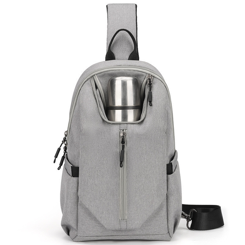 New men's chest bag with a high-end feel, suitable for commuting and traveling, large-capacity shoul