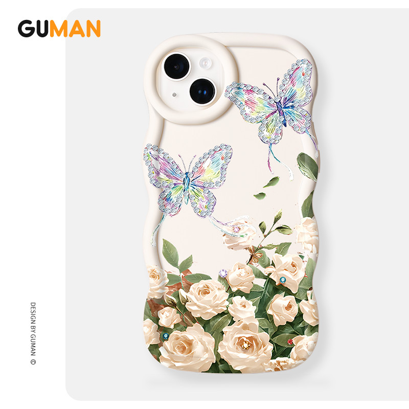 GUMAN Ốp lưng Hoa văn Họa tiết nữ chống sốc chống bẩn mềm cho iPhone 17 Air 16 15 14 13 12 11 PRO MA