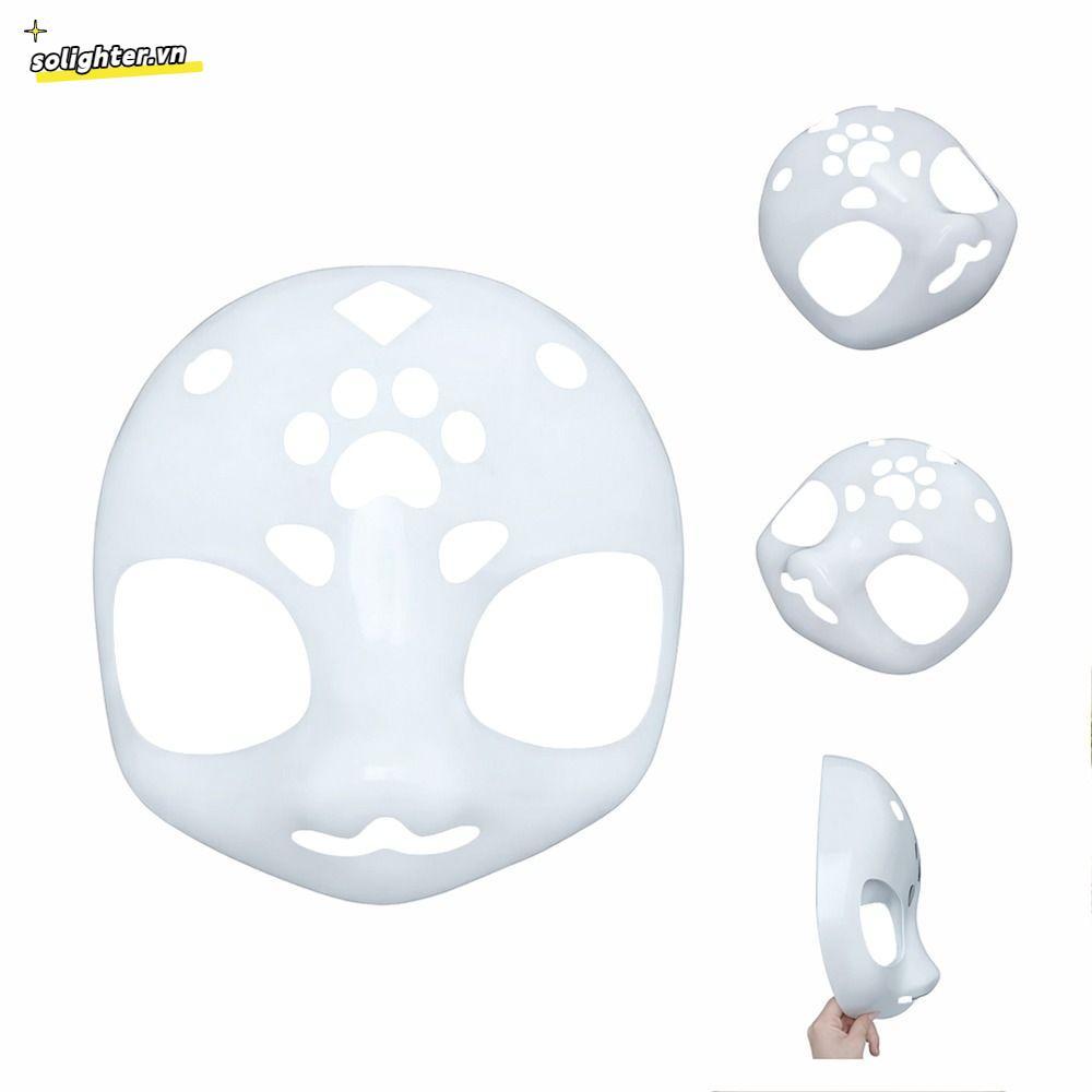 SOLIGHTER Đầu Mèo Đầu Lâu Cosplay Kigurumi Dáng Yêu Anime