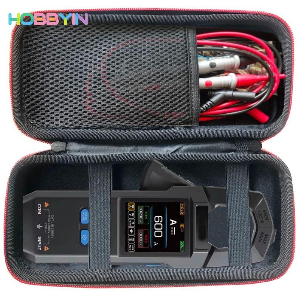 Máy đo kẹp HOBBYIN, Hộp đựng vỏ cứng chống sốc, Túi bảo vệ lớp lót xốp đa năng chuyên nghiệp để bảo 