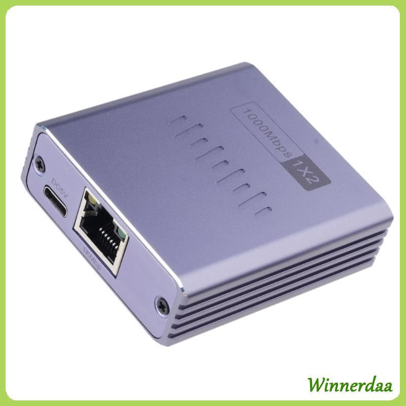 WINN 2 Cổng 1000Mbps RJ45 Gigabit Ethernet Bộ chia tốc độ nhanh 1000Mbps cho mạng