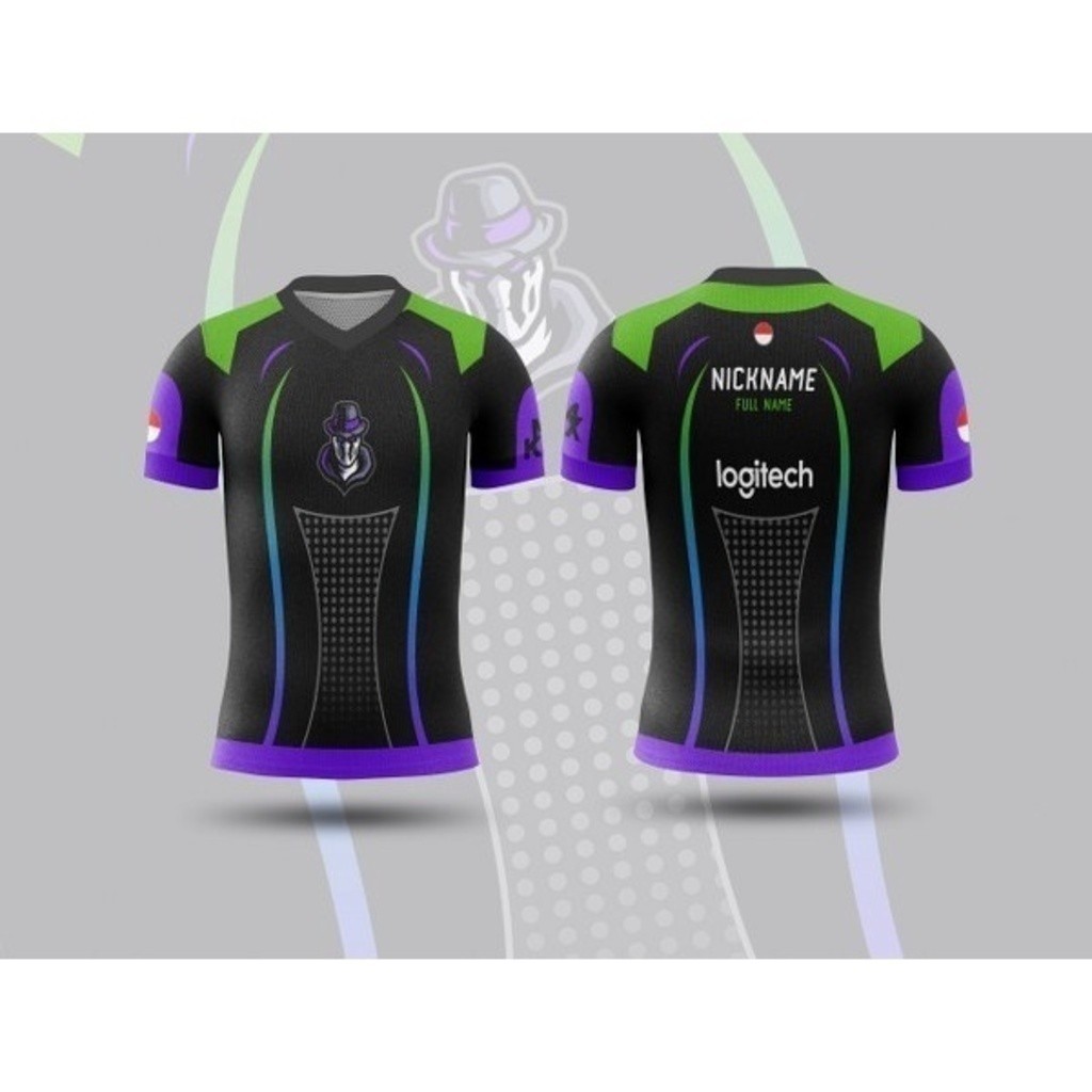 Jersey chơi game thời trang esport pubg free fire ff huyền thoại di động bang mlbb nam tùy chỉnh in 