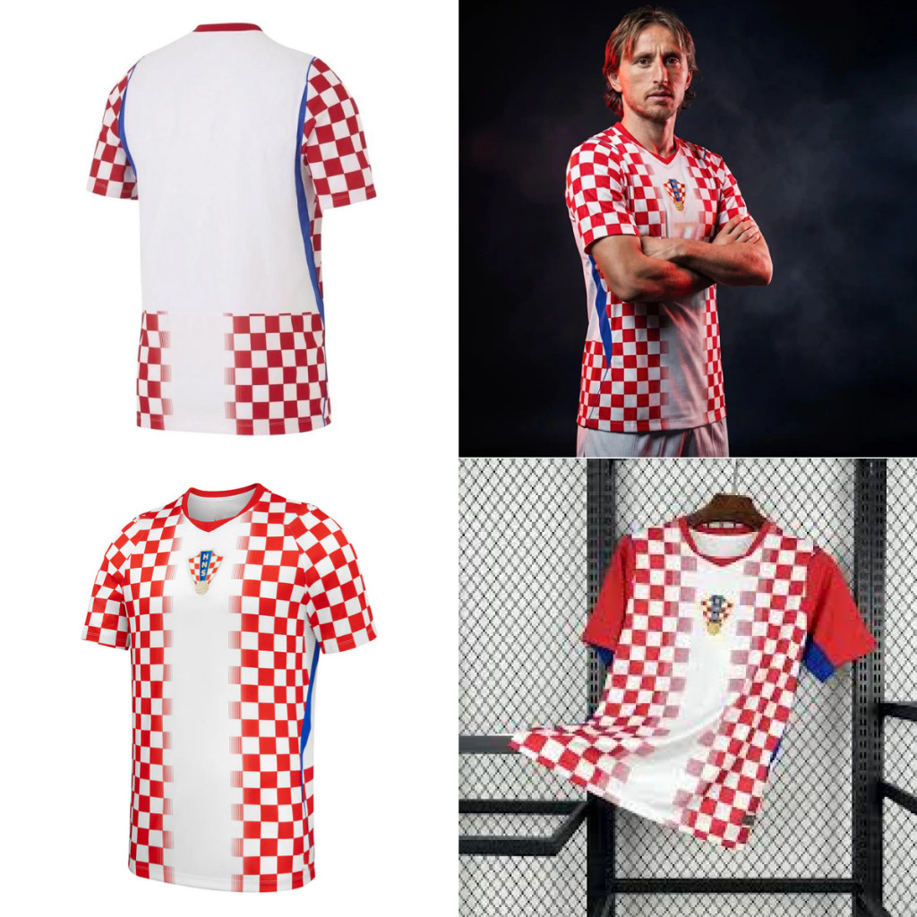 CROATIA Jersey Home dan Away Kit Worldcup-2026 Chất liệu Micro Fiber Quick Kering dan Thoải mái Unis