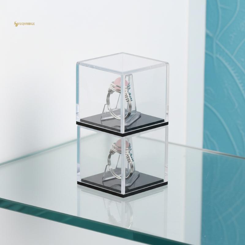 MUQV Acrylic Guitar Pi Hộp Hiển Thị Trong Suốt Sưu Tập Hộp Bảo Quản Có Chân Đế Cho Nhạc Sĩ Studio Để