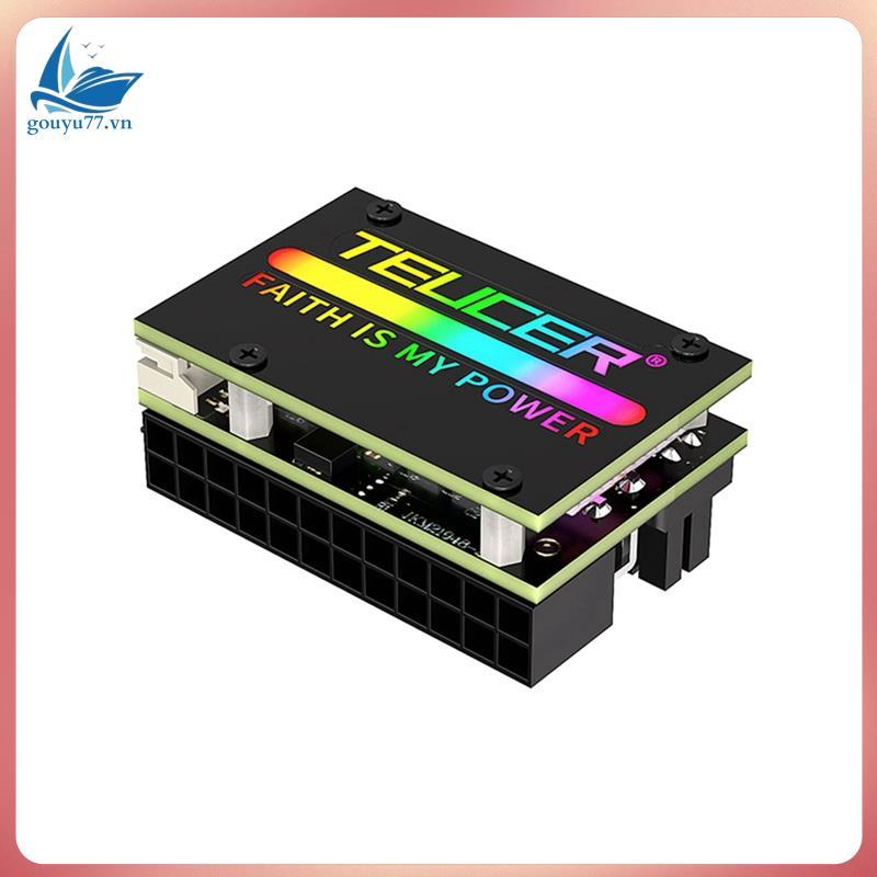 [gouyu77.vn] ATX 24Pin RGB 90° Bộ chuyển đổi Bộ chuyển đổi ATX 24Pin cho bộ nguồn bo mạch chủ 24PlN