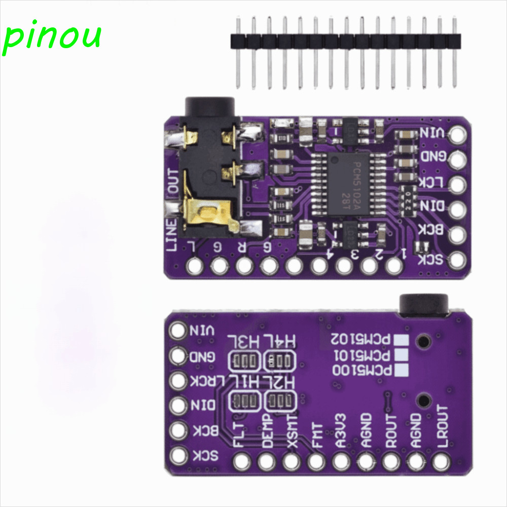 LONGQIYING PCM5102A I2S Trình phát âm thanh, Âm thanh kỹ thuật số PCM5102A DAC I2S Mô-đun máy nghe n