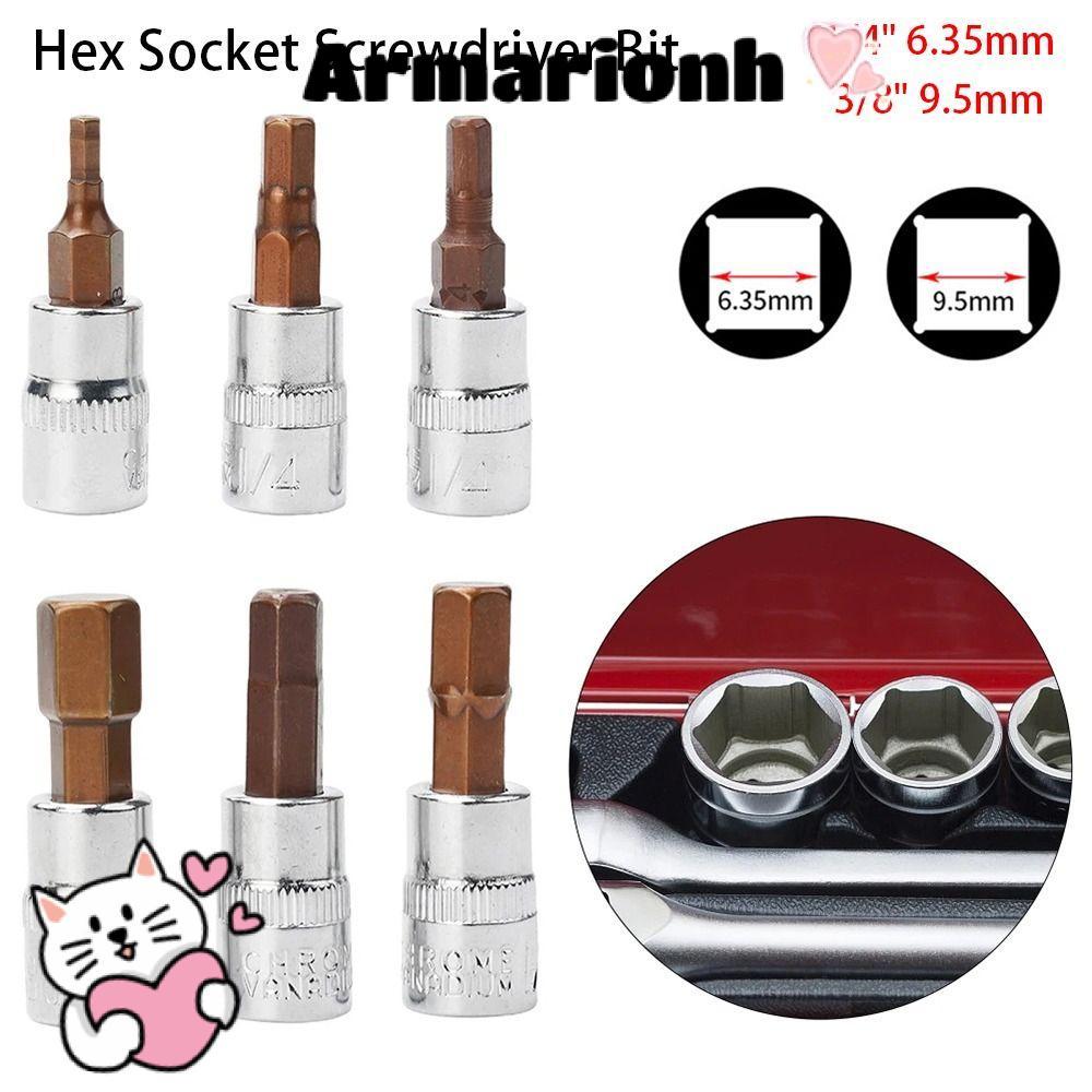 ARMARIO 1 Cái Ổ Cắm Vuông, Đầu Lục Giác Cờ Lê Trình Điều Khiển Bit Hex Ổ Cắm Tua Vít Bit, 1 / 4 '' 3