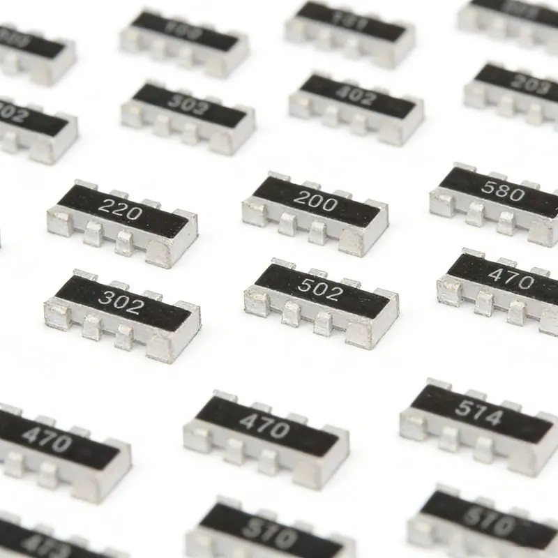 Chip 100 Chiếc 0603 8P4R 2 * 4P SMD Mạng Điện Trở mảng 0R ~ 1M 1 10 22 47 100 220 330 470ohm 1K 2.2K