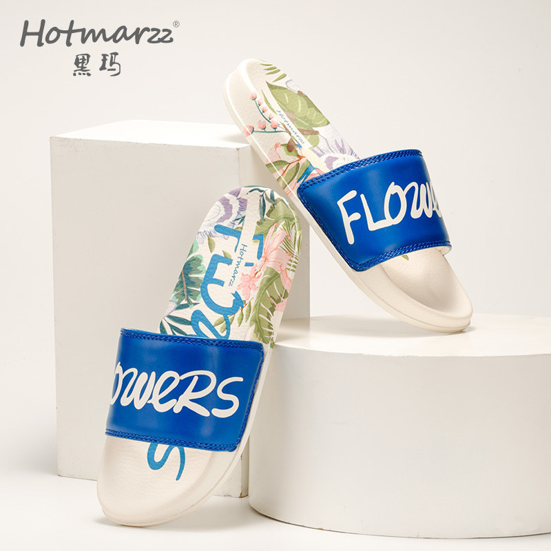 Hotmarzz Hotmarzz Nữ PU Flip-Flops Dạo Phố Dép Mua Sắm In Dép Chống Trơn Trượt Dép Đi Trong Nhà