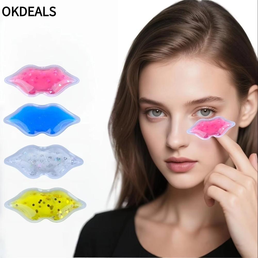 OKDEALS 5 Chiếc Lip Ice Pack, Linh Hoạt Giảm Đau Mắt Ice Pack, Giảm Sưng Gel Tái Sử Dụng Ice Pack Ch