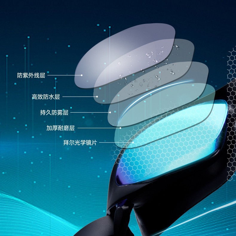 Popular~Small-frame, non-irritating children's swimming goggles for junior high school swimming exam