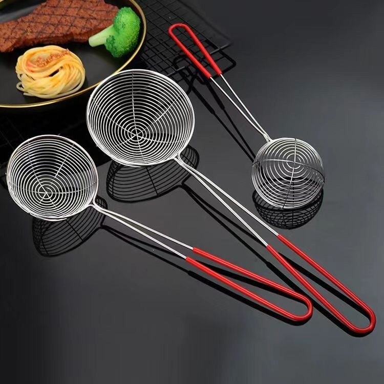 Dày Thép Không Gỉ Ngọc Trai Rây Rây Gian Hàng Sữa Trà Shop Rây Rây Lọc Sâu Lưới Câu Cá Thìa Lọc Lưới