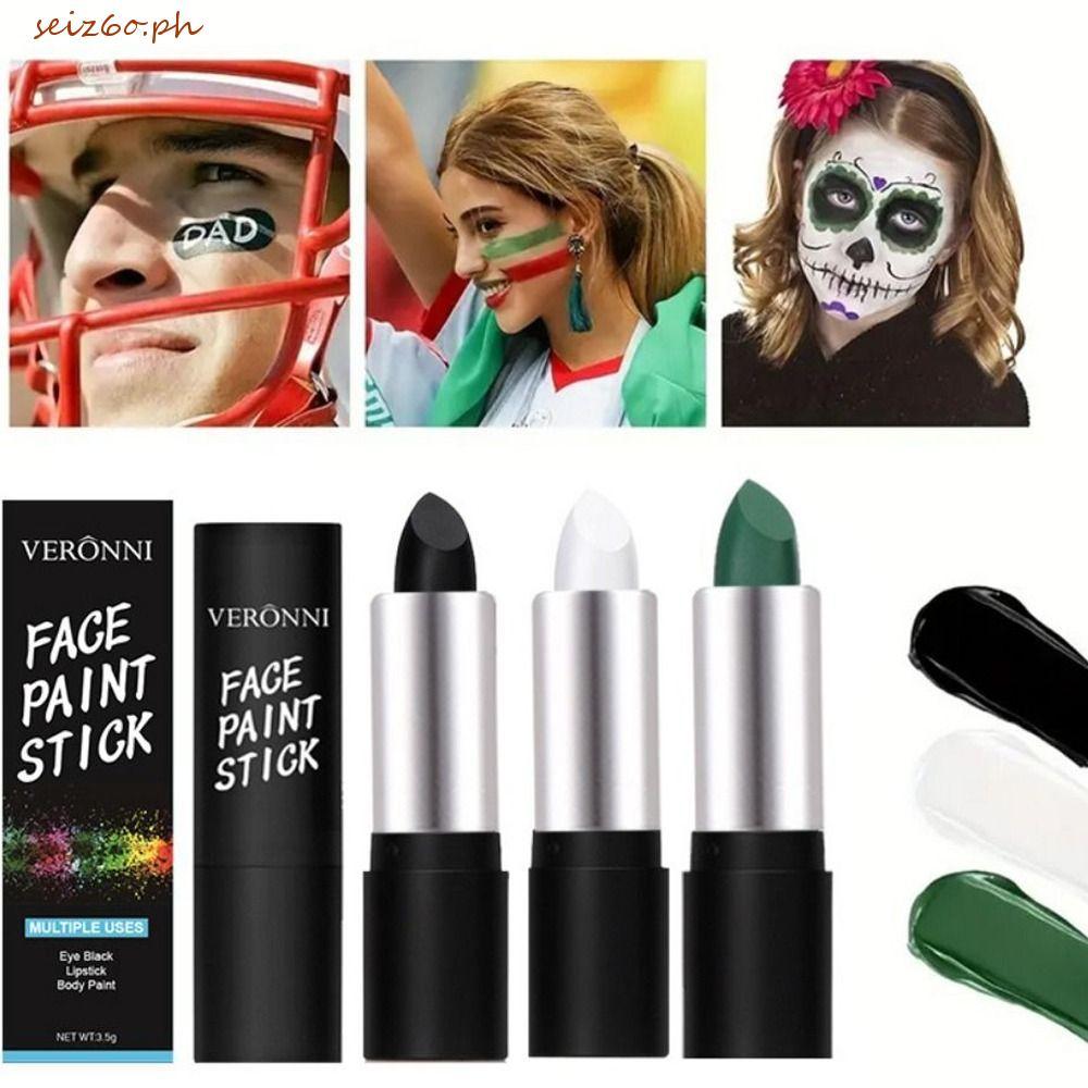 SEIZ6O Body Art Paint Sticks, Face & Body Paint Trang điểm thể thao Halloween Face Painting Stick, H