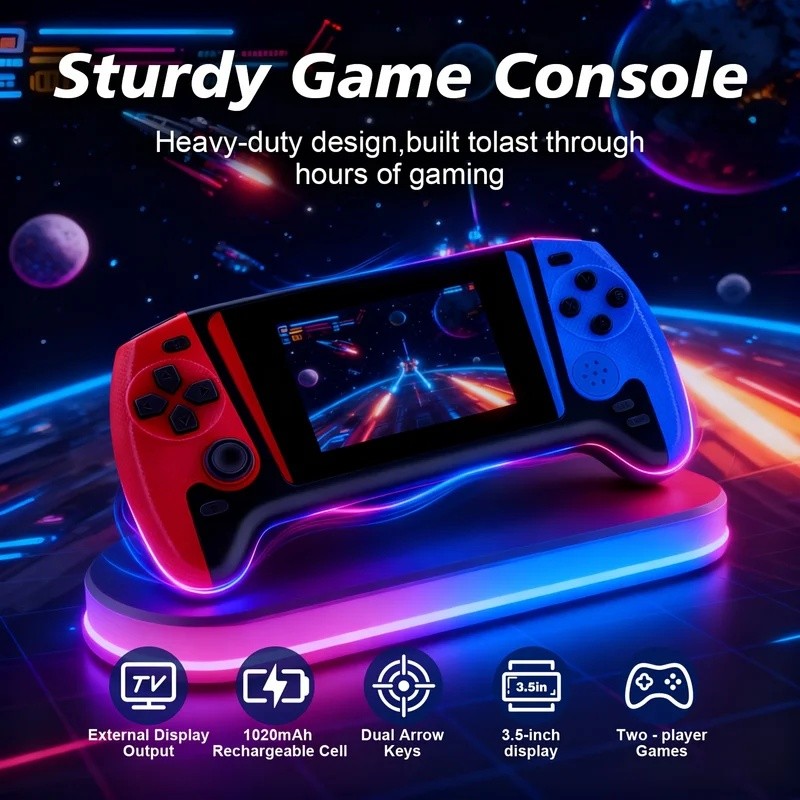 Máy chơi Game cầm tay cổ điển WE Q21 Classic Retro với màn hình LED bảo vệ mắt 3,5 Inch HD và bộ điề