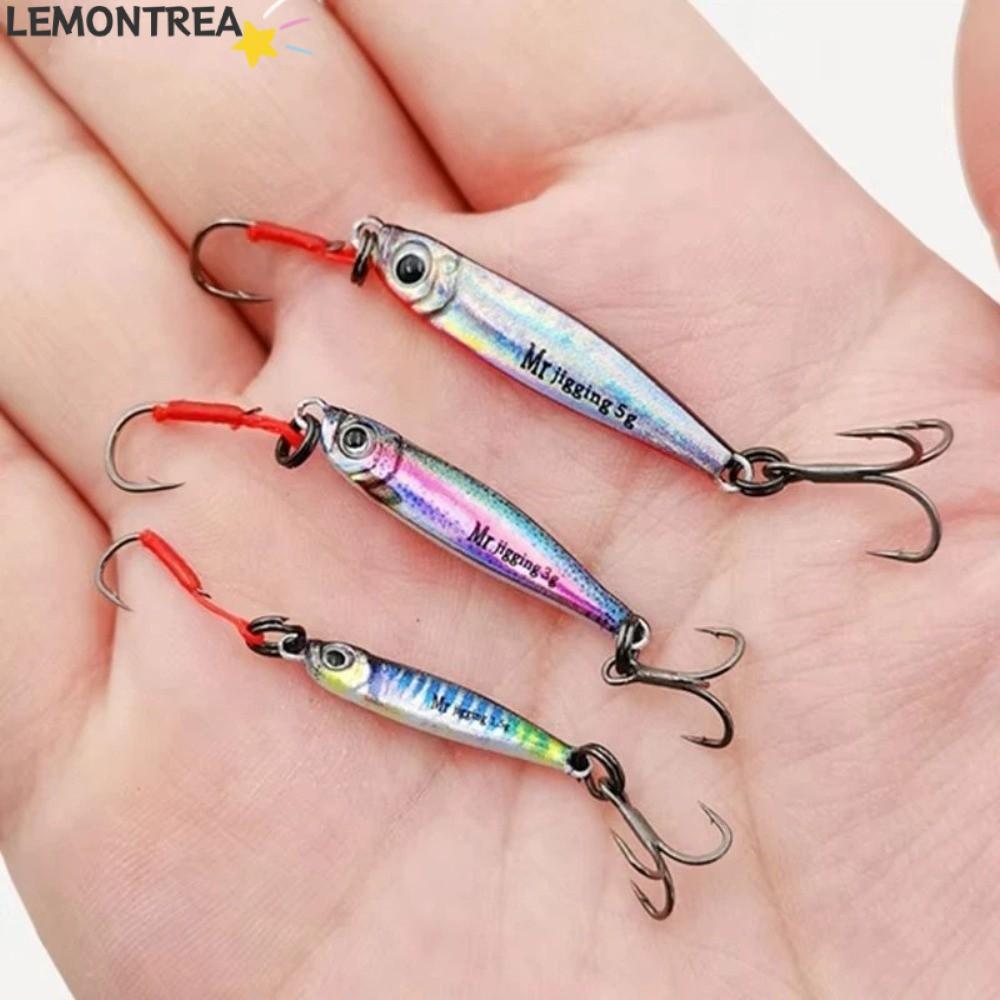 Mồi Jig Mini LEMONTREAL, Sequin 1.5g 3g Trọng Lượng Micro Jigging Mồi, Bionic Bionic Mini Shape Bion