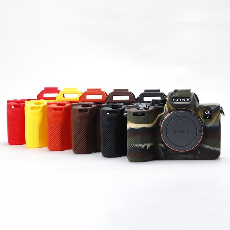 Thích hợp cho máy ảnh Sony A7M4 A7S3 A9II Vỏ silicon A7SIII A92 Vỏ bảo vệ A7IV Túi đựng máy ảnh