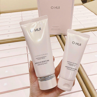 Sét Sữa rửa mặt Ohui hồng Miracle