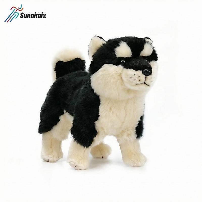 Sunnimix Akita Inu Đồ Chơi Nhồi Bông Chó Akita Mềm Đồ Chơi Nhồi Bông Dễ Thương Thoải Mái Cho Trẻ Em,