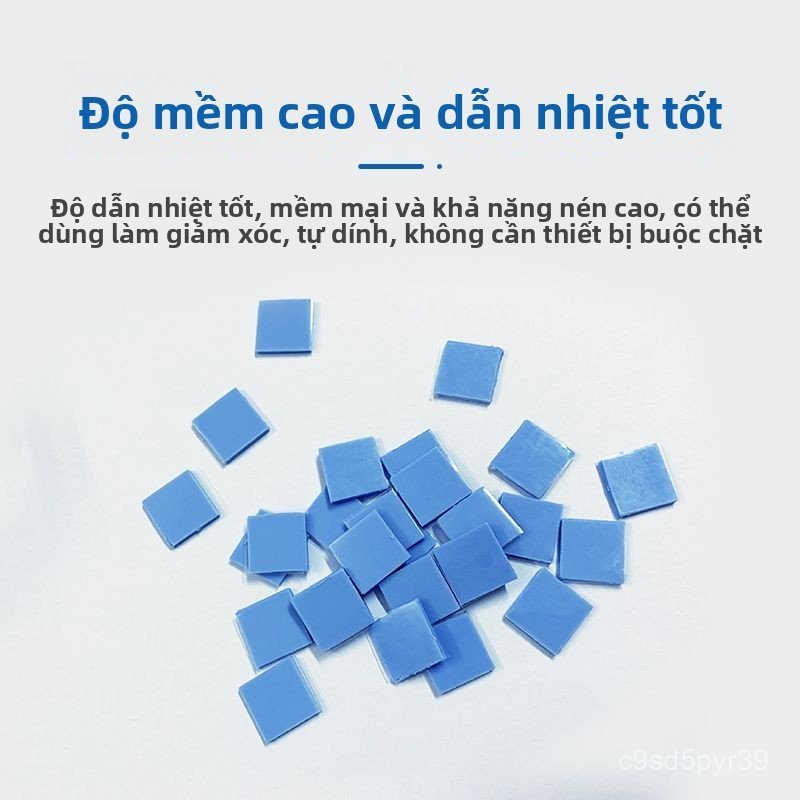 Miếng dán tản nhiệt silicon dẫn nhiệt cho SSD card màn hình VRAM laptop cầu bắc nam giảm nhiệt bền đ