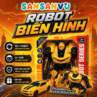 Đồ chơi robot biến hình - Siêu nhân robot biến hình siêu xe loại to nhựa ABS