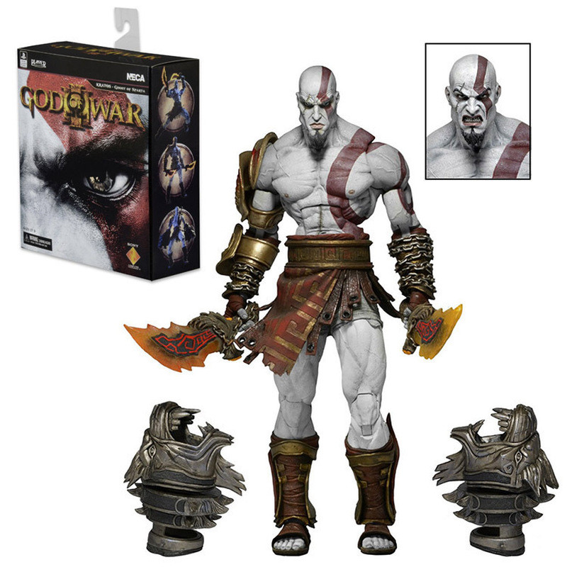 NECA God of War 3 Ultimate Kratos Kratos Kratos Phiên bản cao cấp Hình đóng hộp