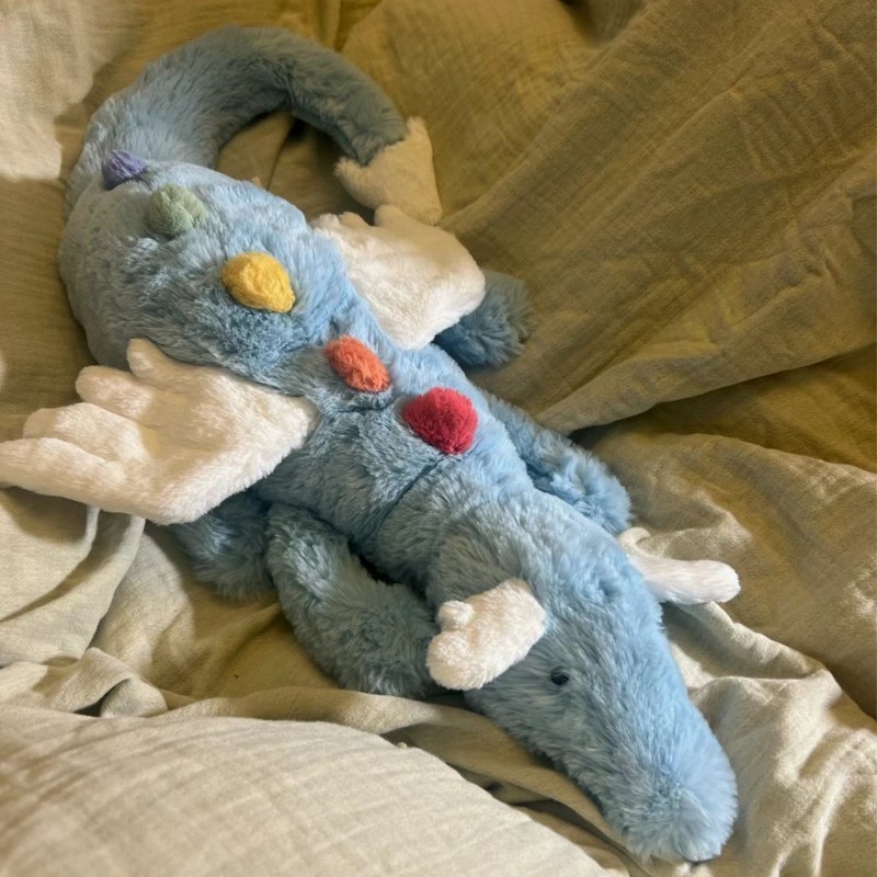 Jellycat Influencer Mô Phỏng Dễ Thương Nhỏ Bay Rồng Sang Trọng Đồ Chơi Bầu Trời Rồng Búp Bê Gối Lớn 