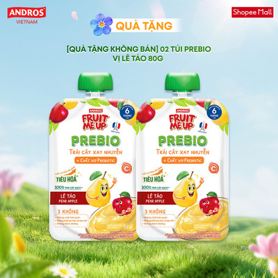 [Quà Tặng Không Bán] 2 Túi Prebio Vị Lê Táo 80G x 2