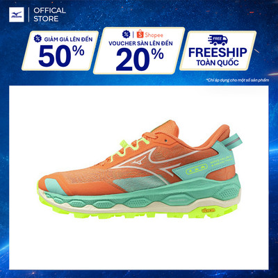 Giày Chạy Bộ Mizuno Wave Mujin 11 - Cam Xanh Neon - J1GK257023
