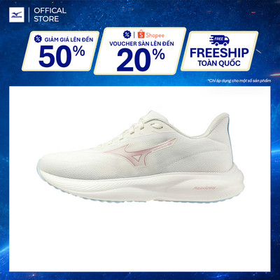 Giày Chạy Bộ Nữ Mizuno Mizuno Revolt 4 - Trắng Kem - J1GD258123