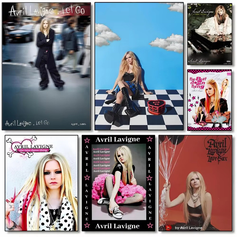 Star Singer Avril Lavigne Poster Poster High Quality Wall Art for Home Bedroom Living Hallway Perfec