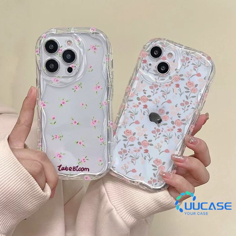 Ốp Điện Thoại Cho IPhone17 16 15Plus 14Pro Hồng Hoa Hồng Ốp Lưng Điện Thoại 11 12 13 Promax X XR Xsm