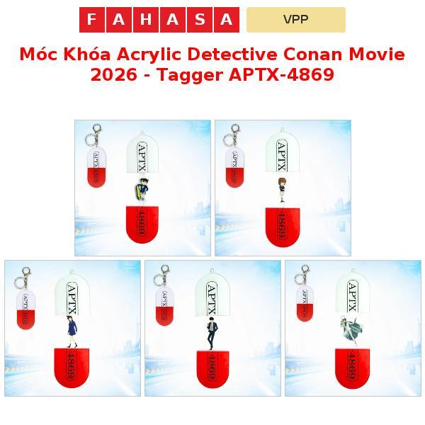 Móc Khóa Acrylic Detective Conan Movie 2026 - Tagger APTX-4869