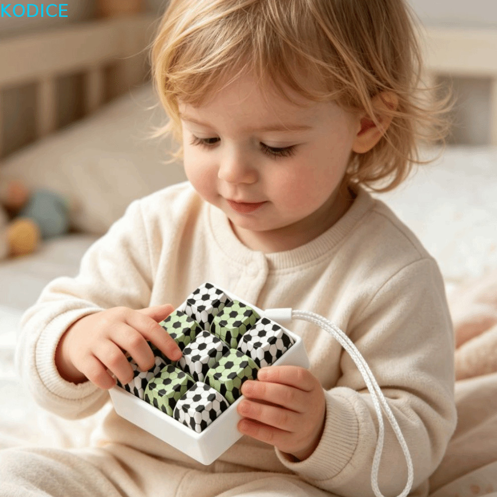 KODICE Bàn Phím Fidget Móc Khóa, Nắp Chìa Khóa Clicker Nút Clicky Fidget Clicker Móc Khóa, 9 Phím Bà