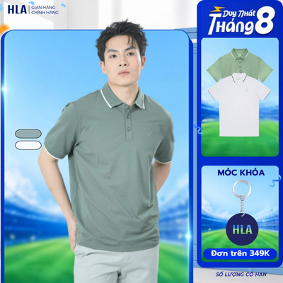 Áo Polo Nam HLA Chất Cotton, Áo Nam Tay Ngắn Phong Cách,Thời Trang, Thoáng Mát Co Giãn