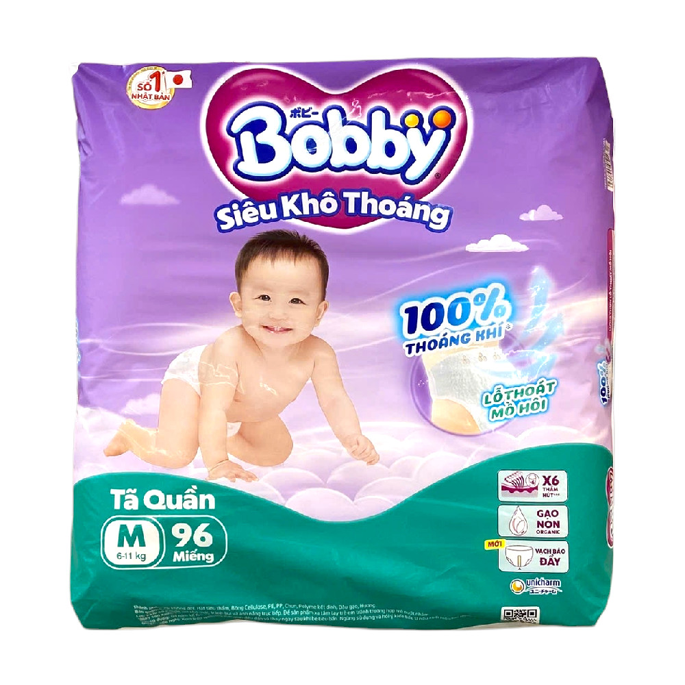 Tã quần Bobby size M 96 miếng - 51432