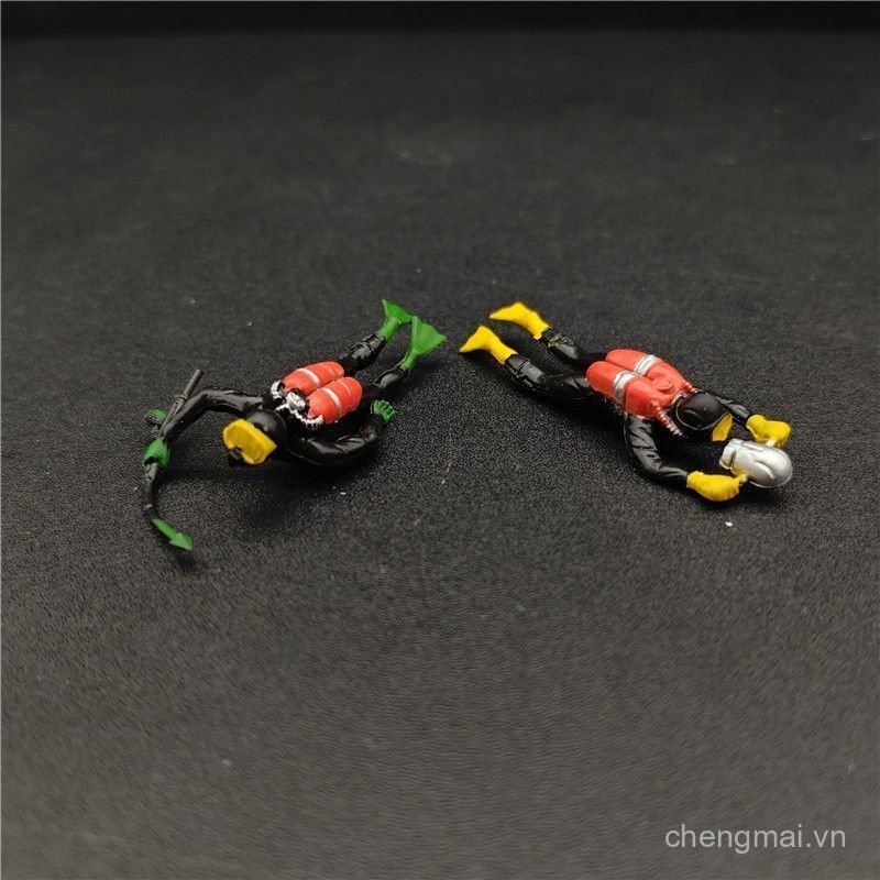 Bán Chạy Số Lượng Lớn Tự Làm Chất Liệu Thu Nhỏ Thế Giới Biển Mô Phỏng Búp Bê Mô Hình Diver Cá Trang 