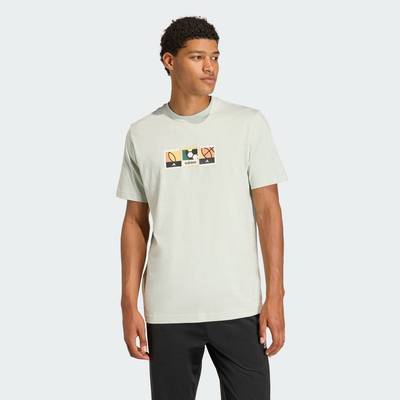 adidas Phong cách sống ÁO THUN GRAPHIC STAMPS MEMORIES OF SPORT Nam màu xanh lá KG5403