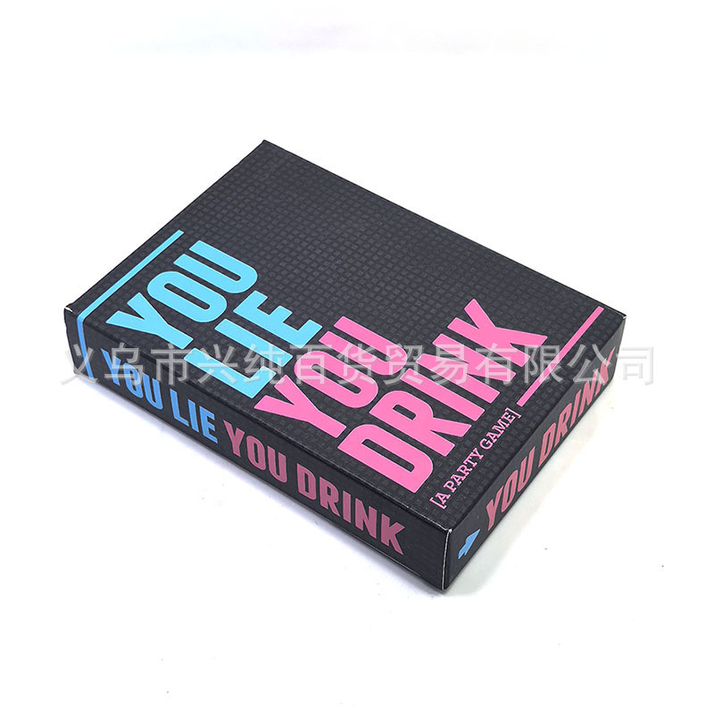 You Lie You Drink Friends You Lie Lie Drinking Party Game Card DSK7