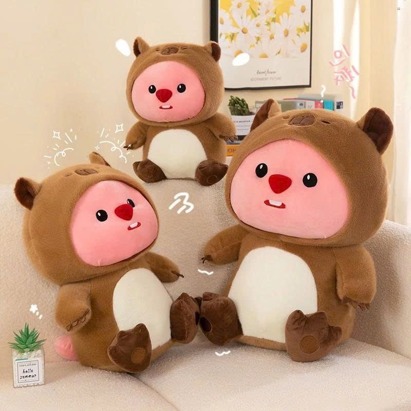 Gấu Bông 346  Gấu Bông Loopy Cosplay Capybara - Thú Nhồi Bông Loopy Cosplay Cao Cấp