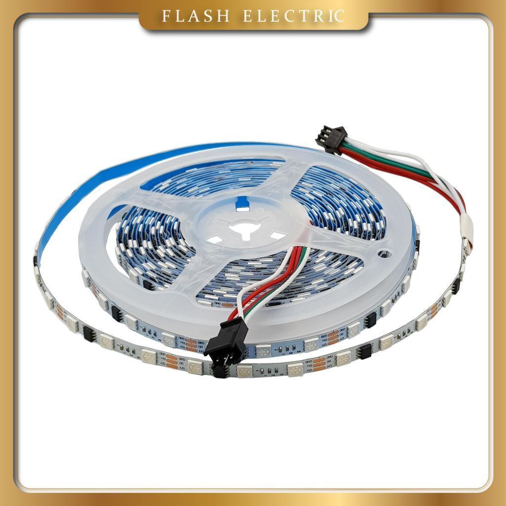 Dây đèn led đuổi ARGB Ws2812b / Ws2811 2812 / 2811 5.5mm 60 led/m 5V / 12V DC - 16 triệu màu - LED L